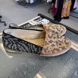 Brian Atwood Y2K Leopard Print Flats Size 7